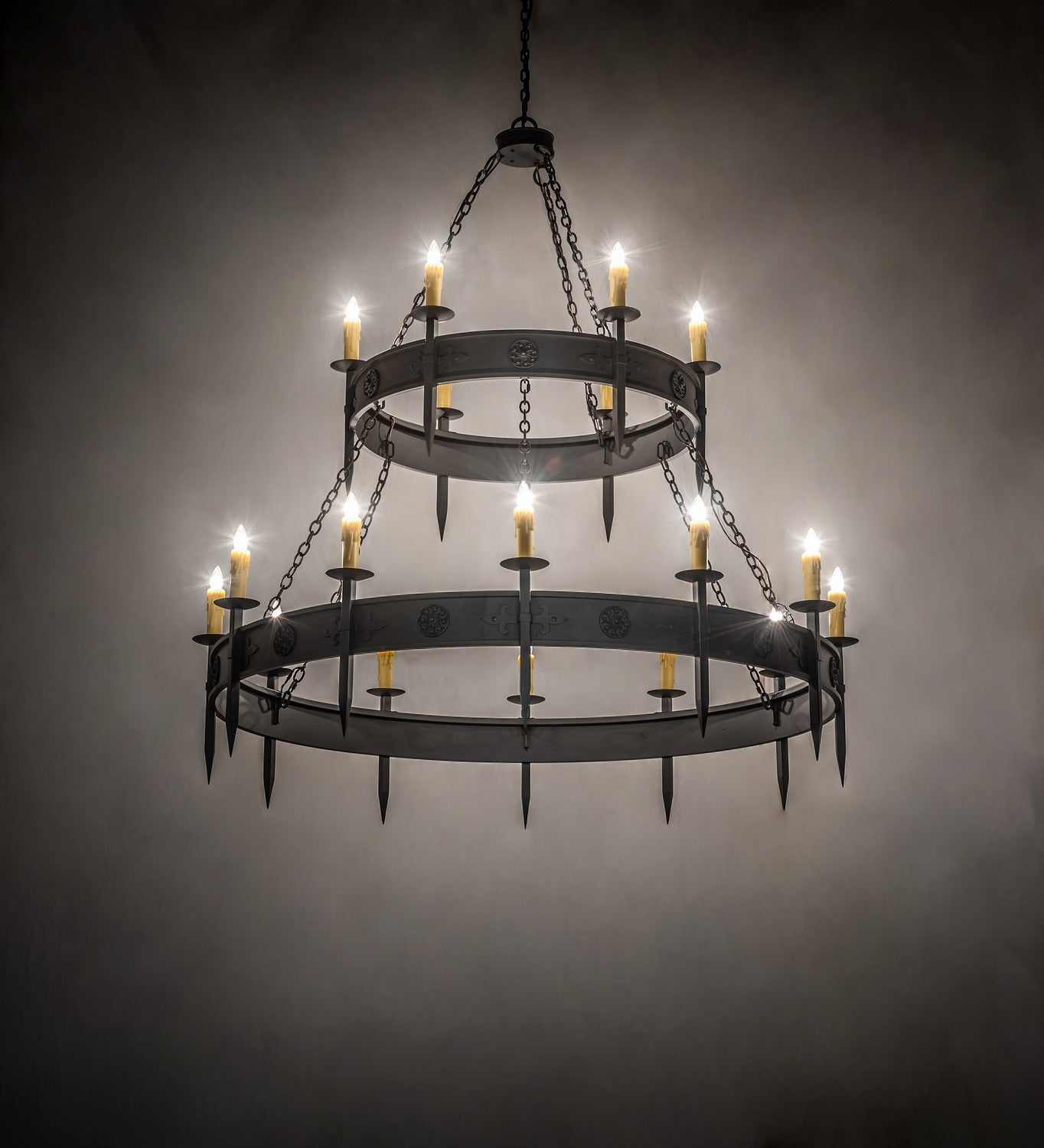 Meyda Tiffany - 254917 - 18 Light Chandelier - Calandra - Wrought Iron