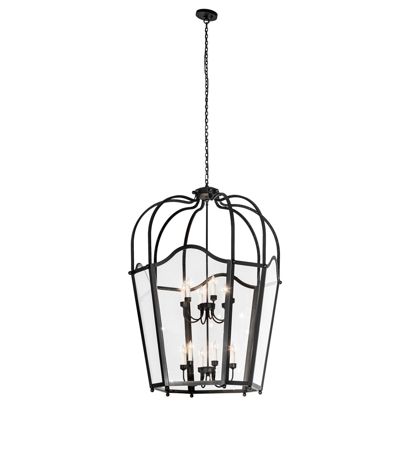 Meyda Tiffany - 265266 - 12 Light Pendant - Citadel - Textured Black