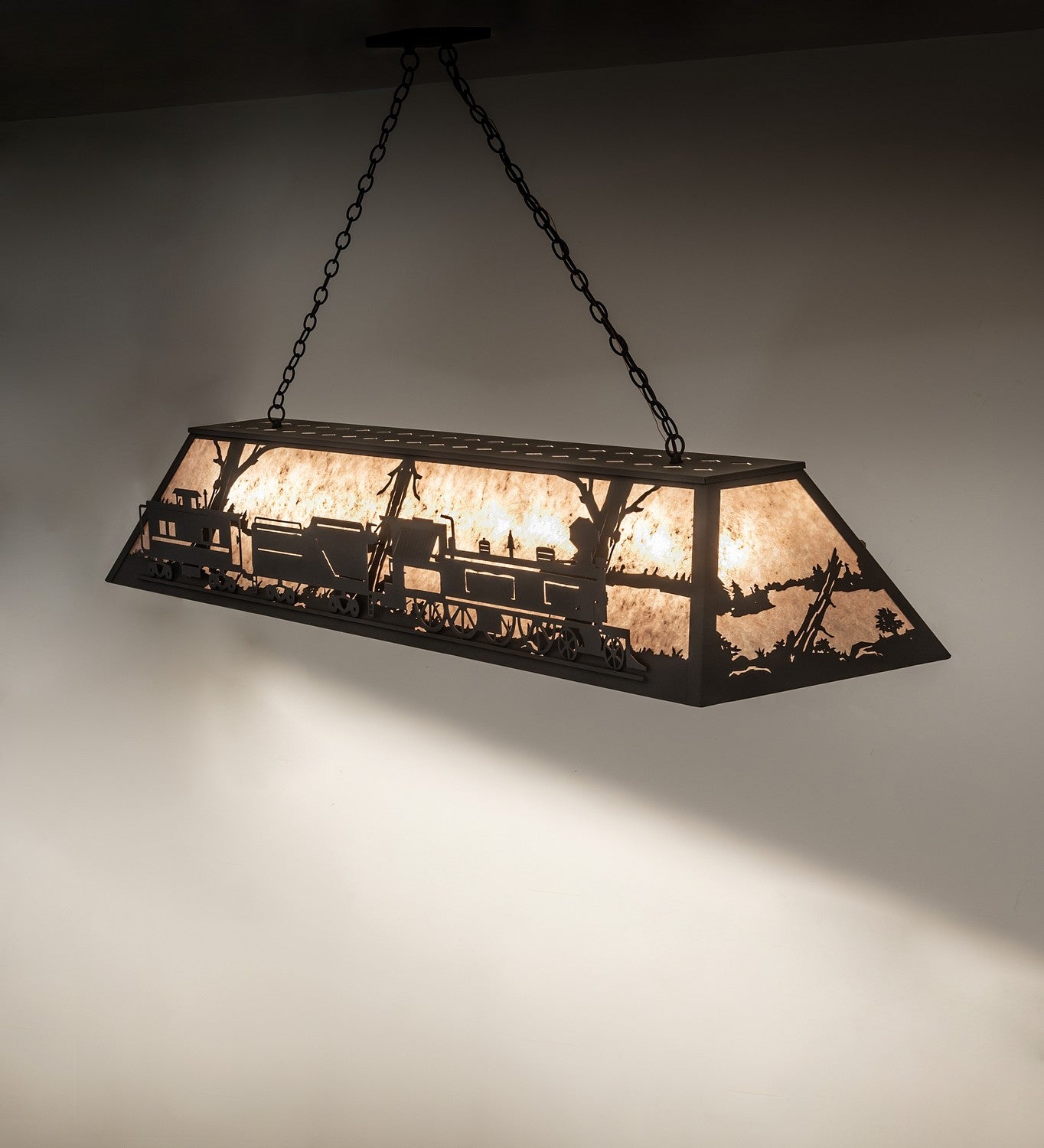 Meyda Tiffany - 265807 - 11 Light Pendant - Train - Old Wrought Iron