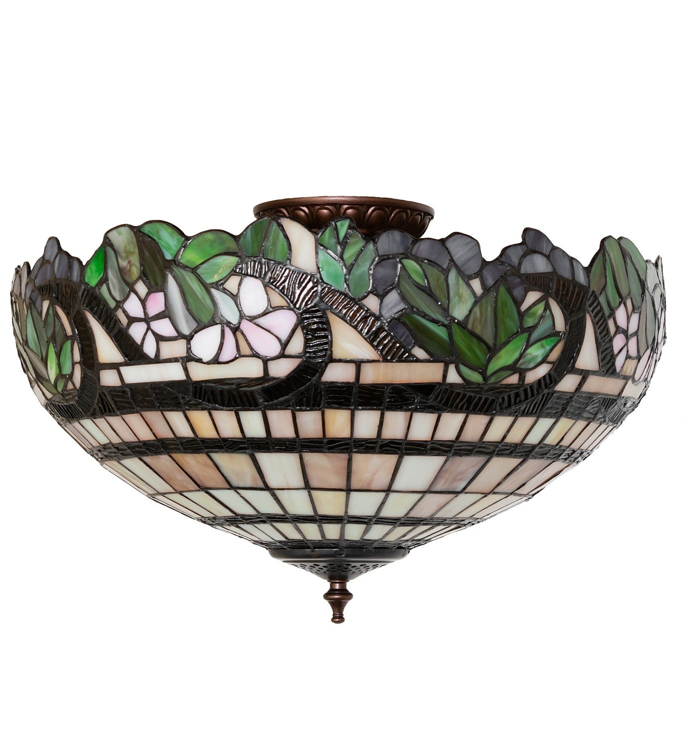 Meyda Tiffany - 267013 - Four Light Flushmount - Handel Grapevine