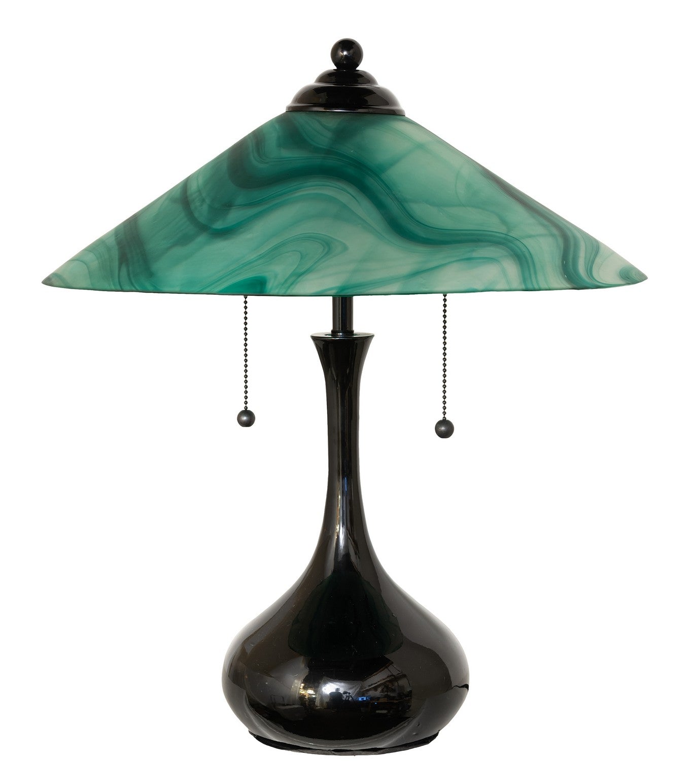 Meyda Tiffany - 267261 - Two Light Table Lamp - Metro - Black Metal