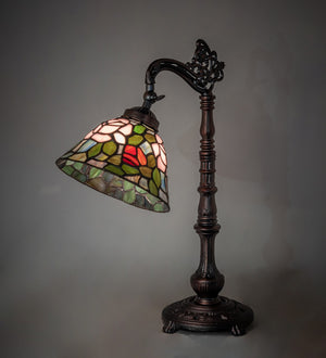 Meyda Tiffany - 36110 - One Light Desk Lamp - Tiffany Rosebush