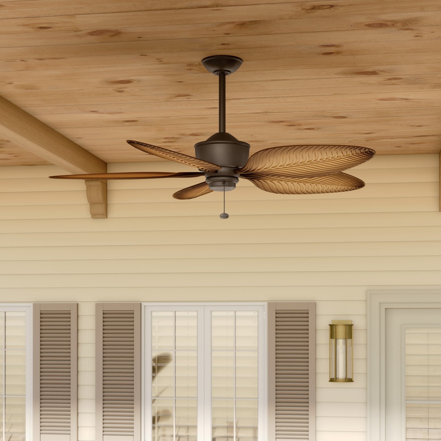 Kichler - 310095SNB - 56"Ceiling Fan - Nani - Satin Natural Bronze