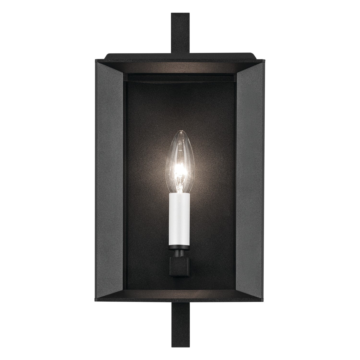 Kichler - 59131BKT - One Light Outdoor Wall Mount - Kroft - Textured Black