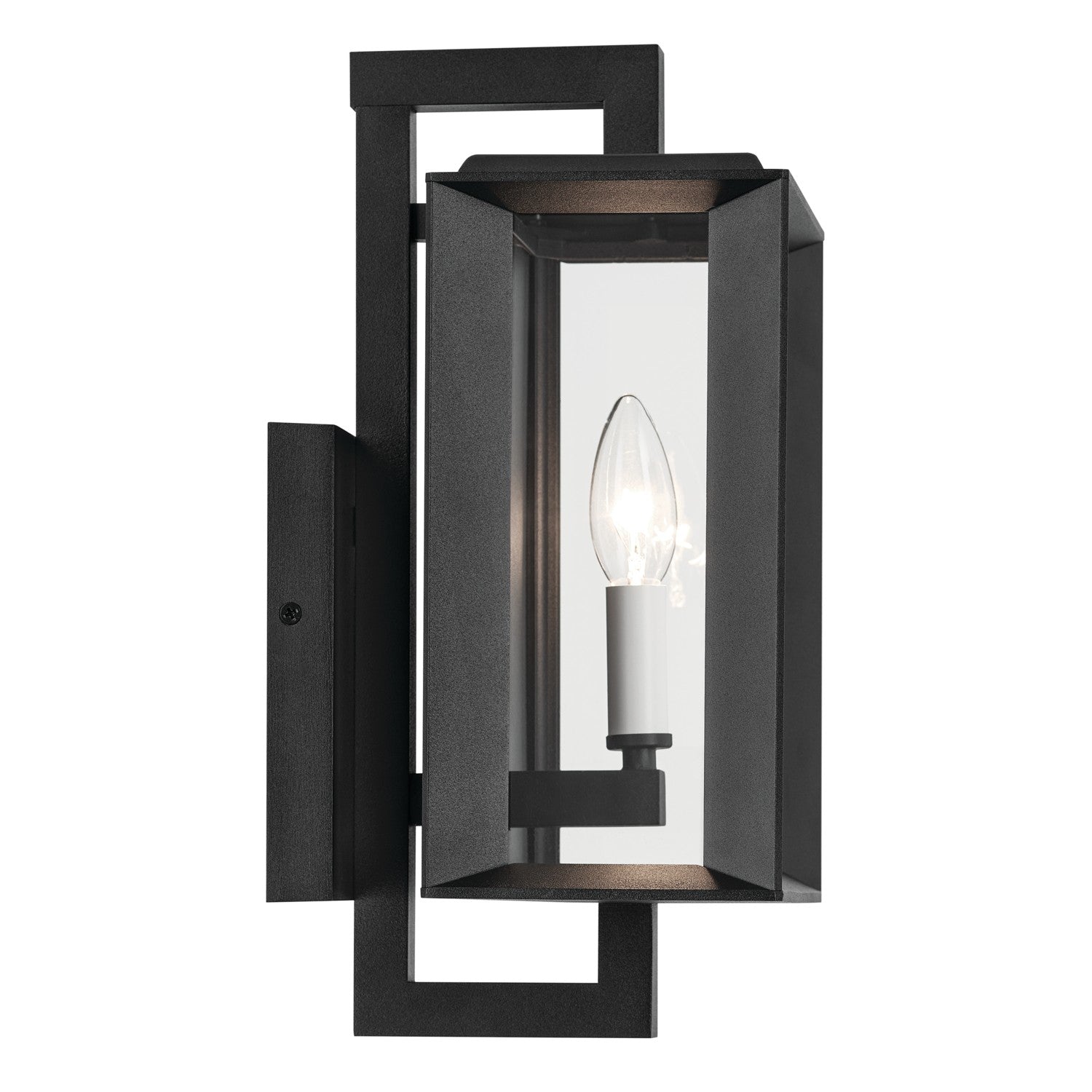 Kichler - 59131BKT - One Light Outdoor Wall Mount - Kroft - Textured Black