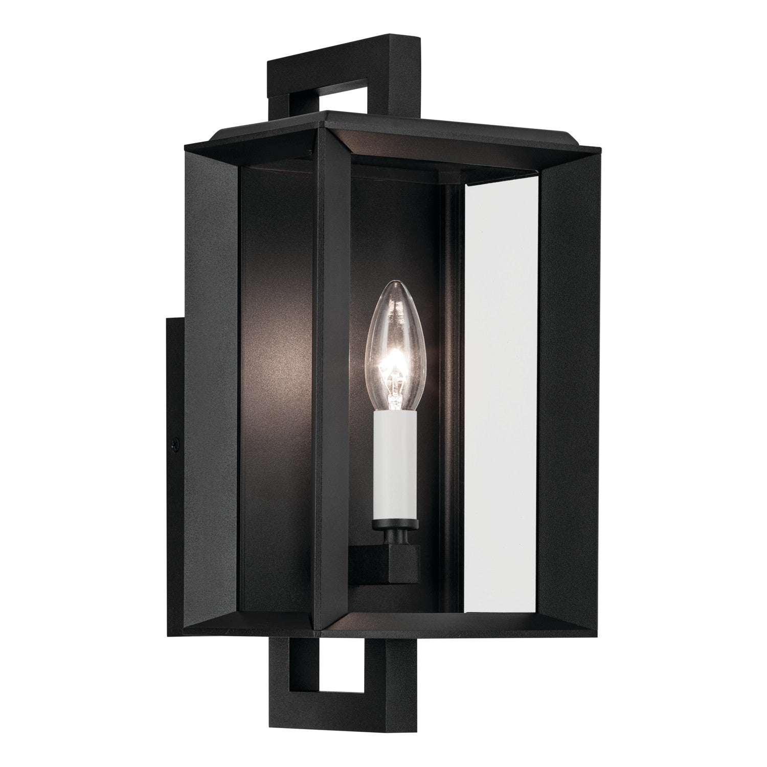 Kichler - 59131BKT - One Light Outdoor Wall Mount - Kroft - Textured Black