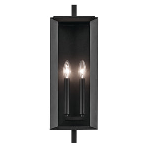 Kichler - 59132BKT - Two Light Outdoor Wall Mount - Kroft - Textured Black