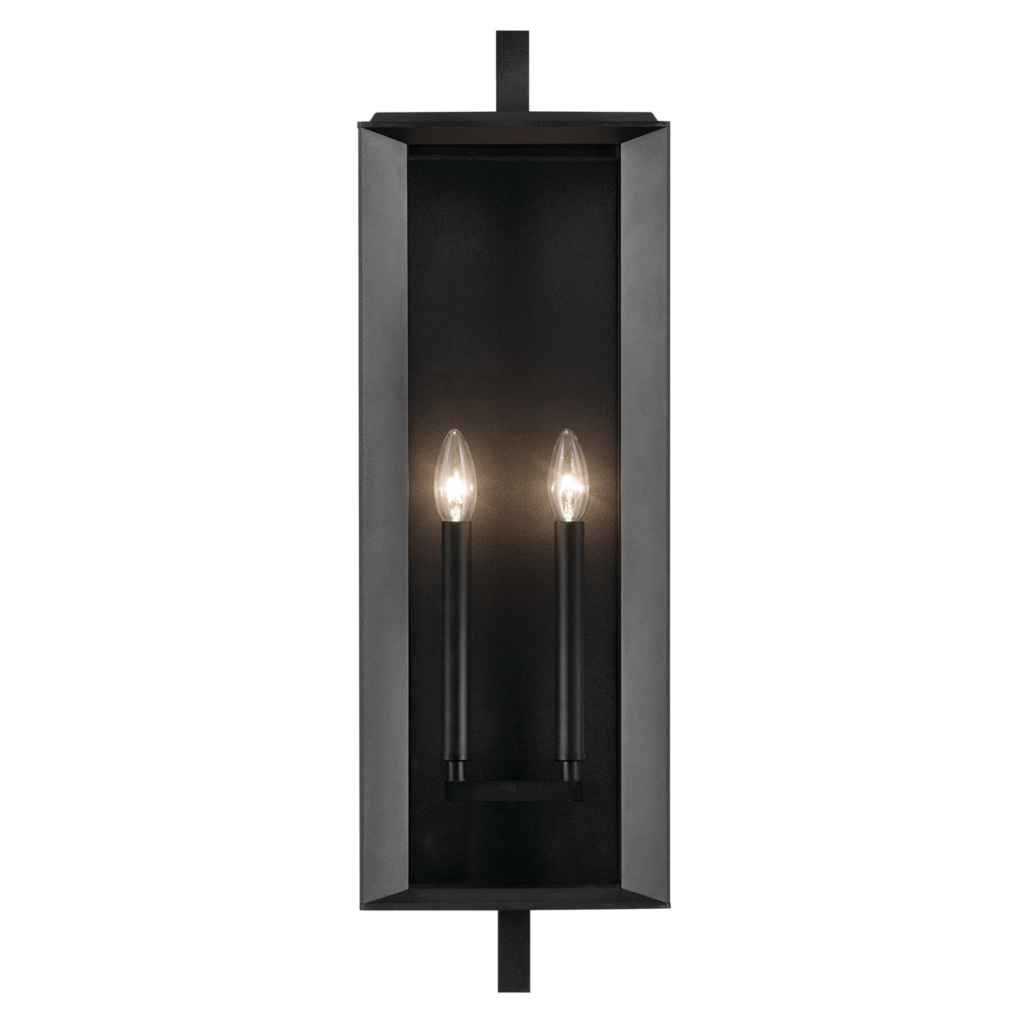 Kichler - 59134BKT - Two Light Outdoor Wall Mount - Kroft - Textured Black