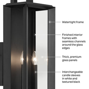 Kichler - 59134BKT - Two Light Outdoor Wall Mount - Kroft - Textured Black