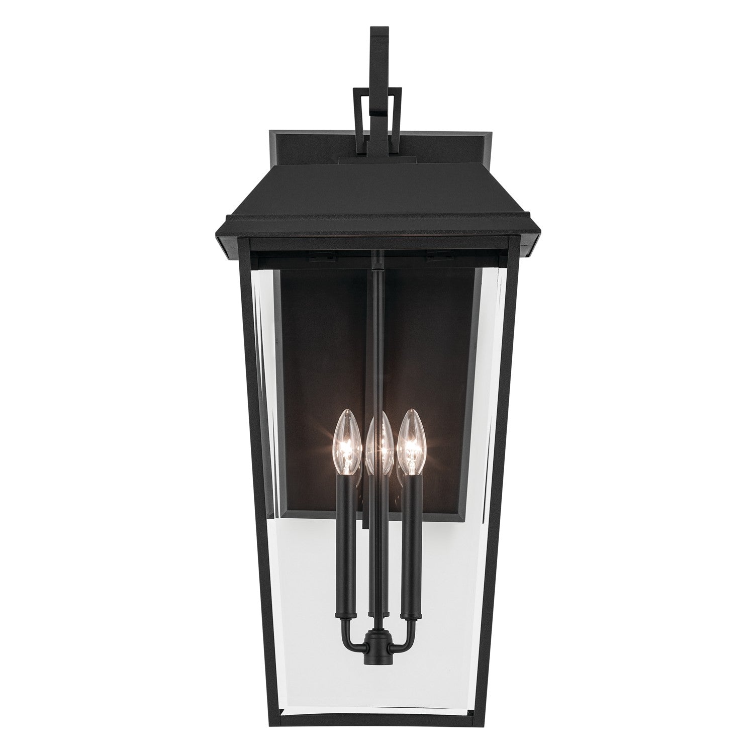 Kichler - 59121BKT - Three Light Outdoor Wall Mount - Mathus - Textured Black