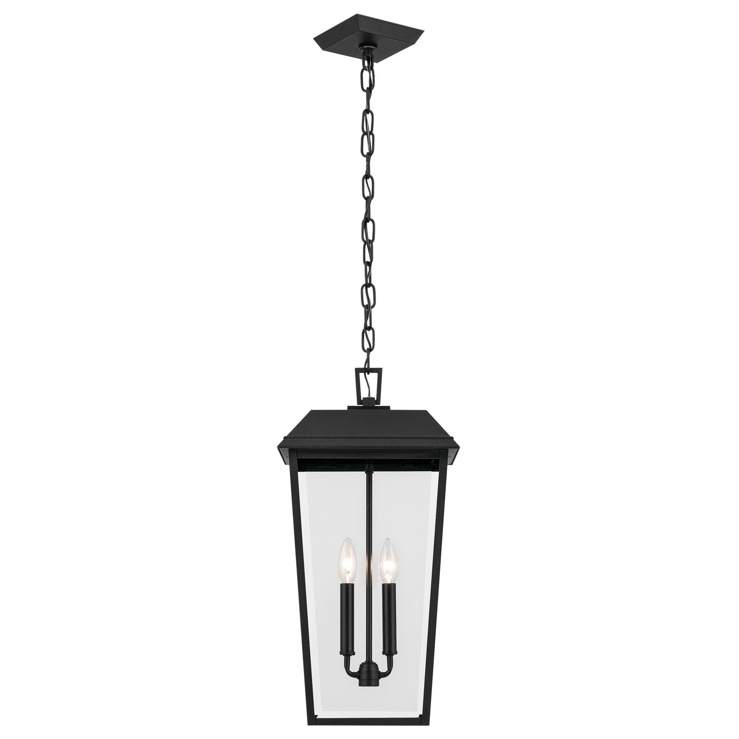 Kichler - 59122BKT - Two Light Outdoor Pendant - Mathus - Textured Black