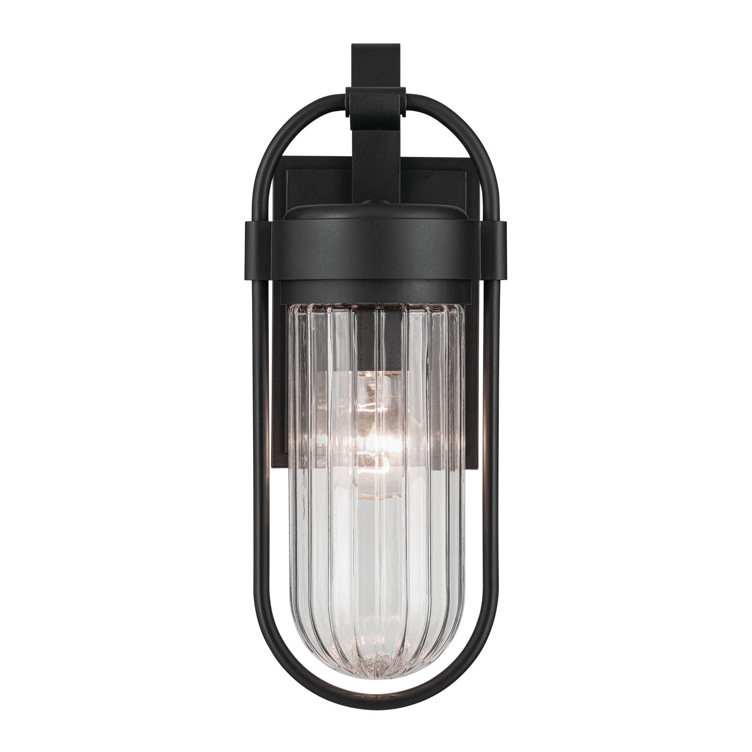 Kichler - 59123BKT - One Light Outdoor Wall Mount - Brix - Textured Black