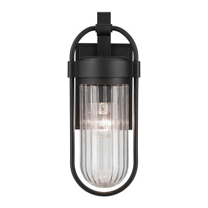 Kichler - 59123BKT - One Light Outdoor Wall Mount - Brix - Textured Black