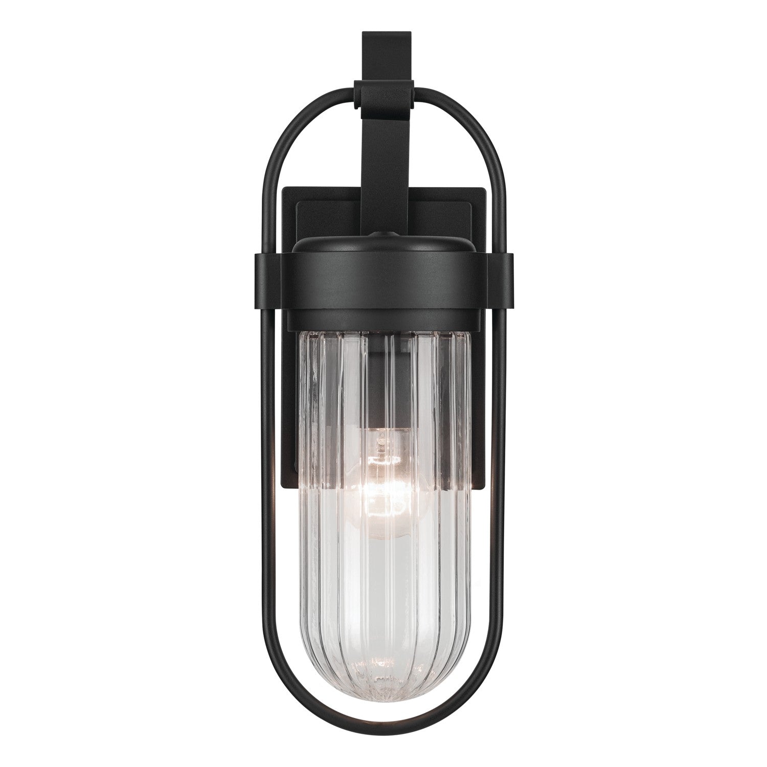 Kichler - 59124BKT - One Light Outdoor Wall Mount - Brix - Textured Black