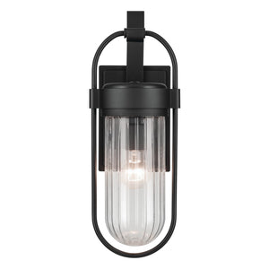 Kichler - 59124BKT - One Light Outdoor Wall Mount - Brix - Textured Black