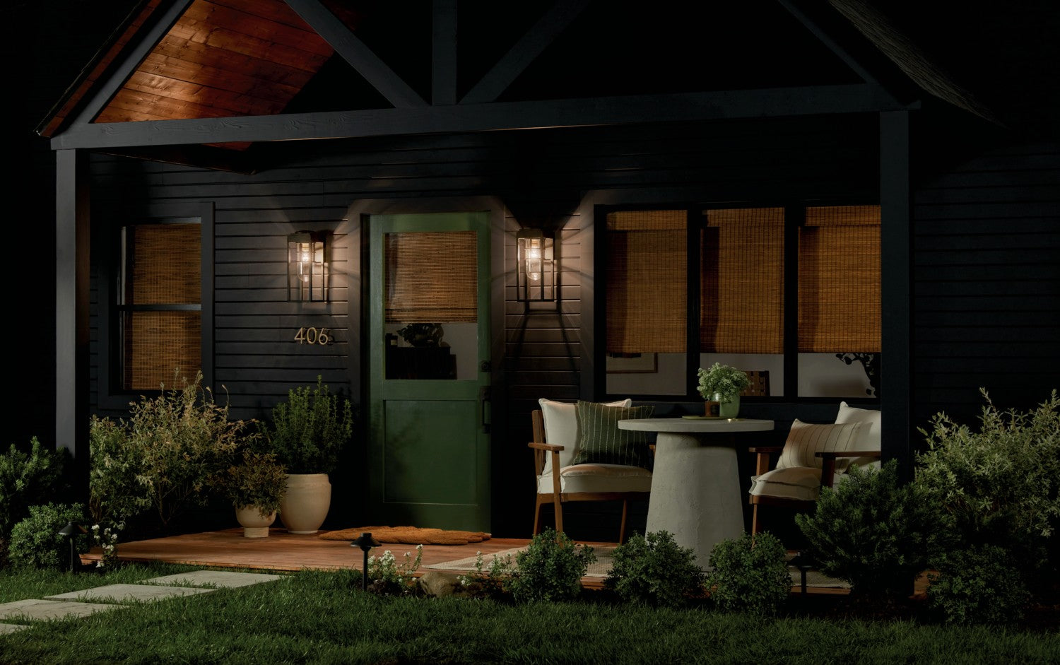 Kichler - 59138BKT - One Light Outdoor Wall Mount - Hone - Textured Black