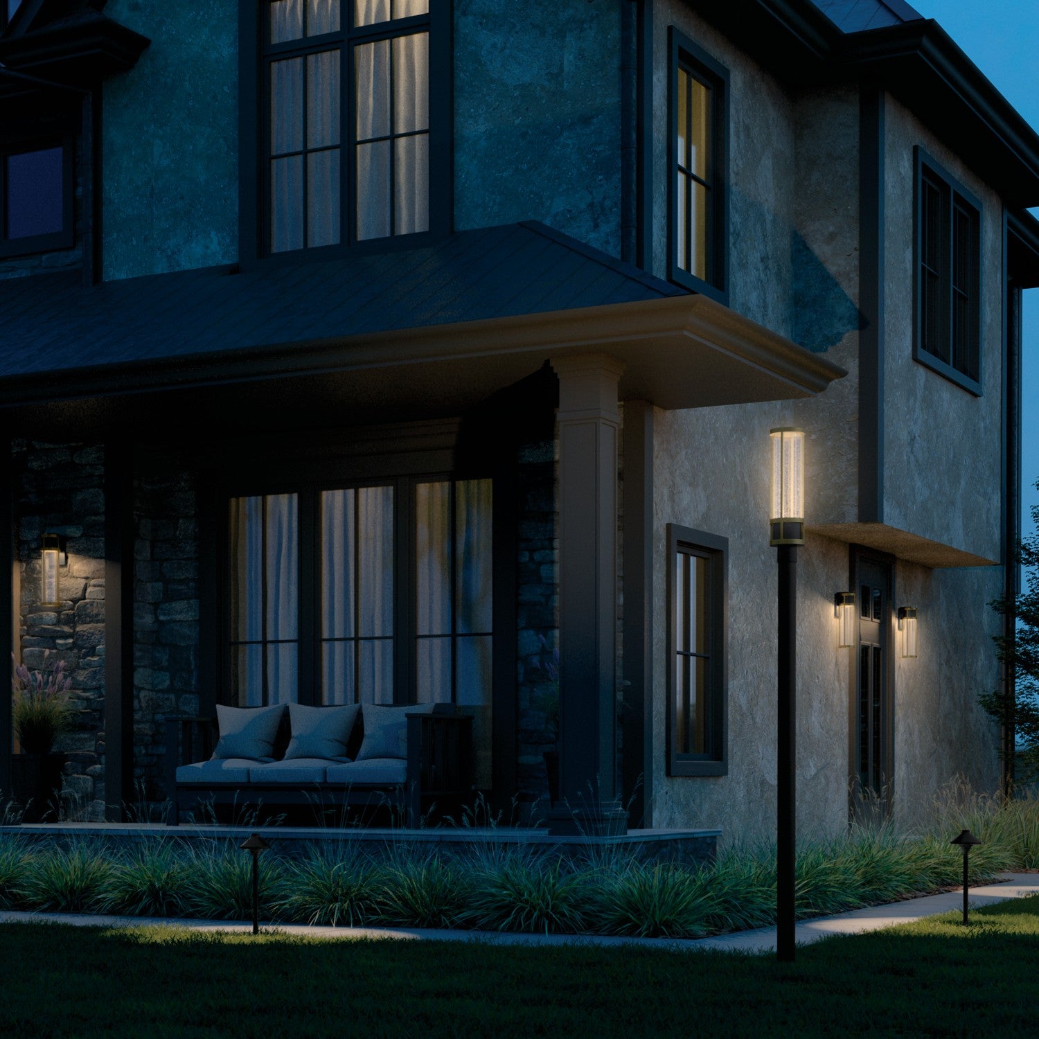 Kichler - 59141BKT - LED Outdoor Wall Mount - Camillo - Textured Black