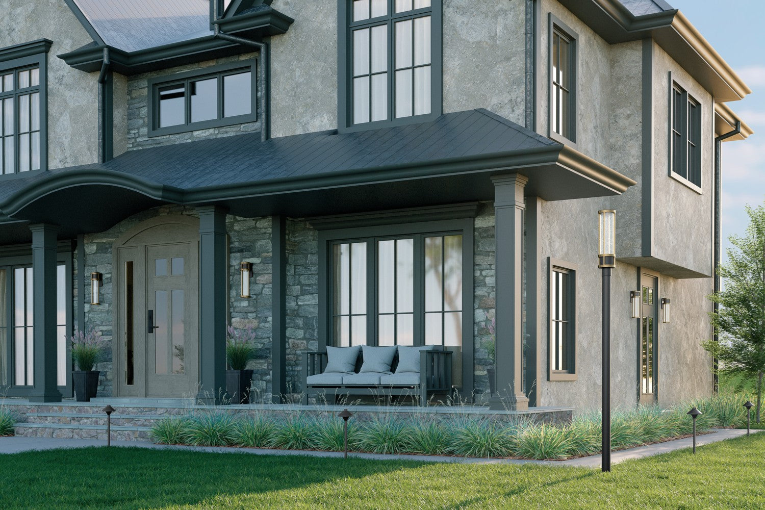 Kichler - 59141BKT - LED Outdoor Wall Mount - Camillo - Textured Black