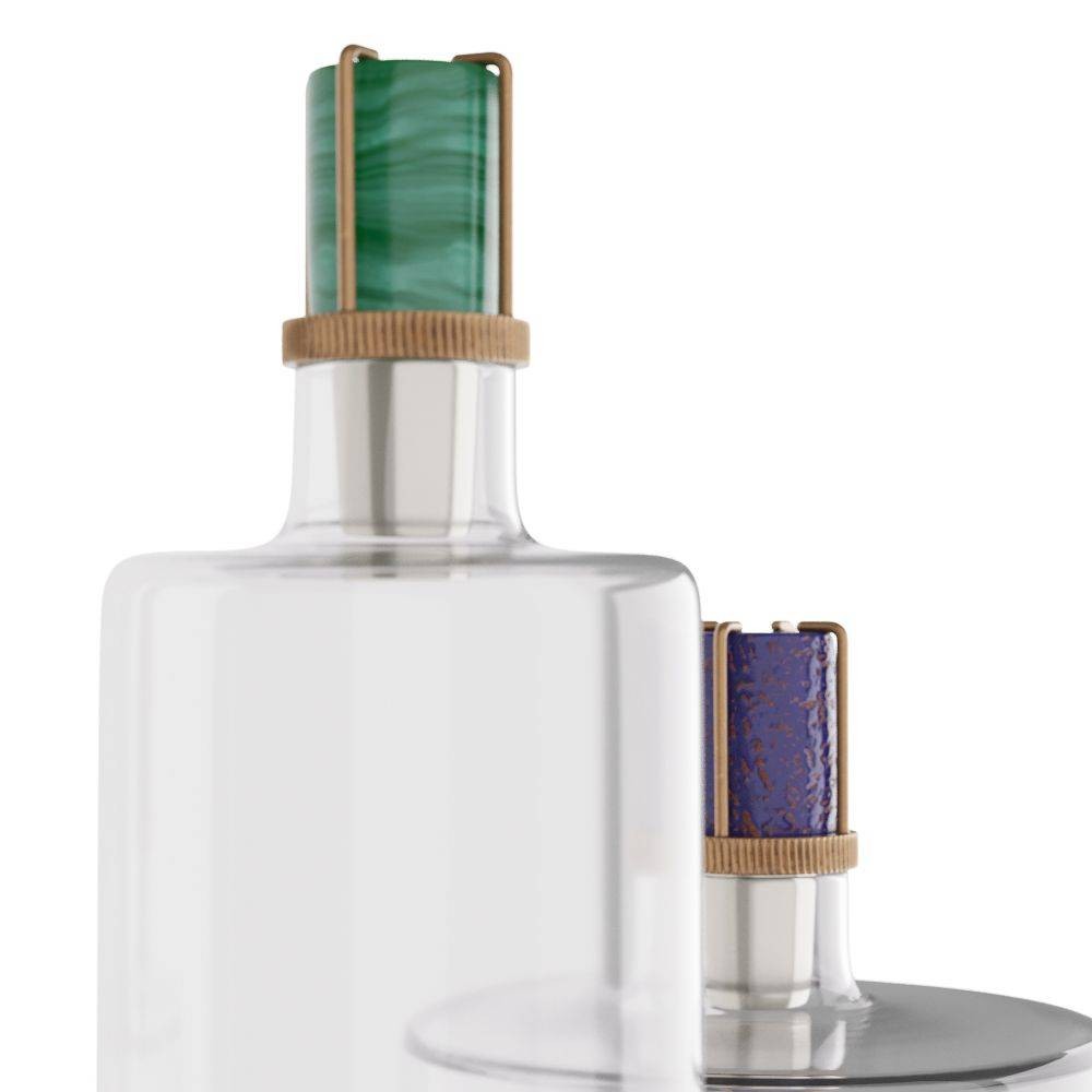 Arteriors - ARI10 - Decanters, Set of 2 - Adalyn - Clear