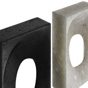 Arteriors - ASC10 - Bookends, Set of 2 - Bondi - Charcoal