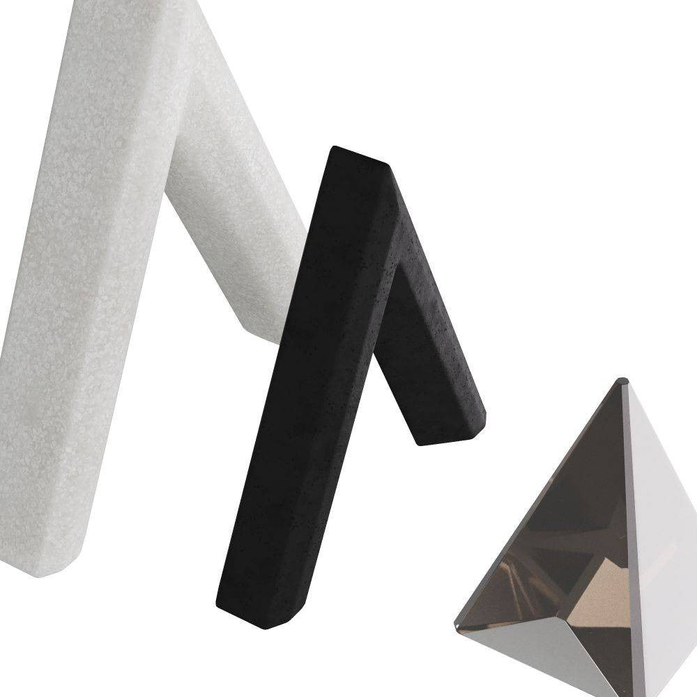 Arteriors - ASC13 - Sculptures, Set of 3 - Xiomaras - Ivory