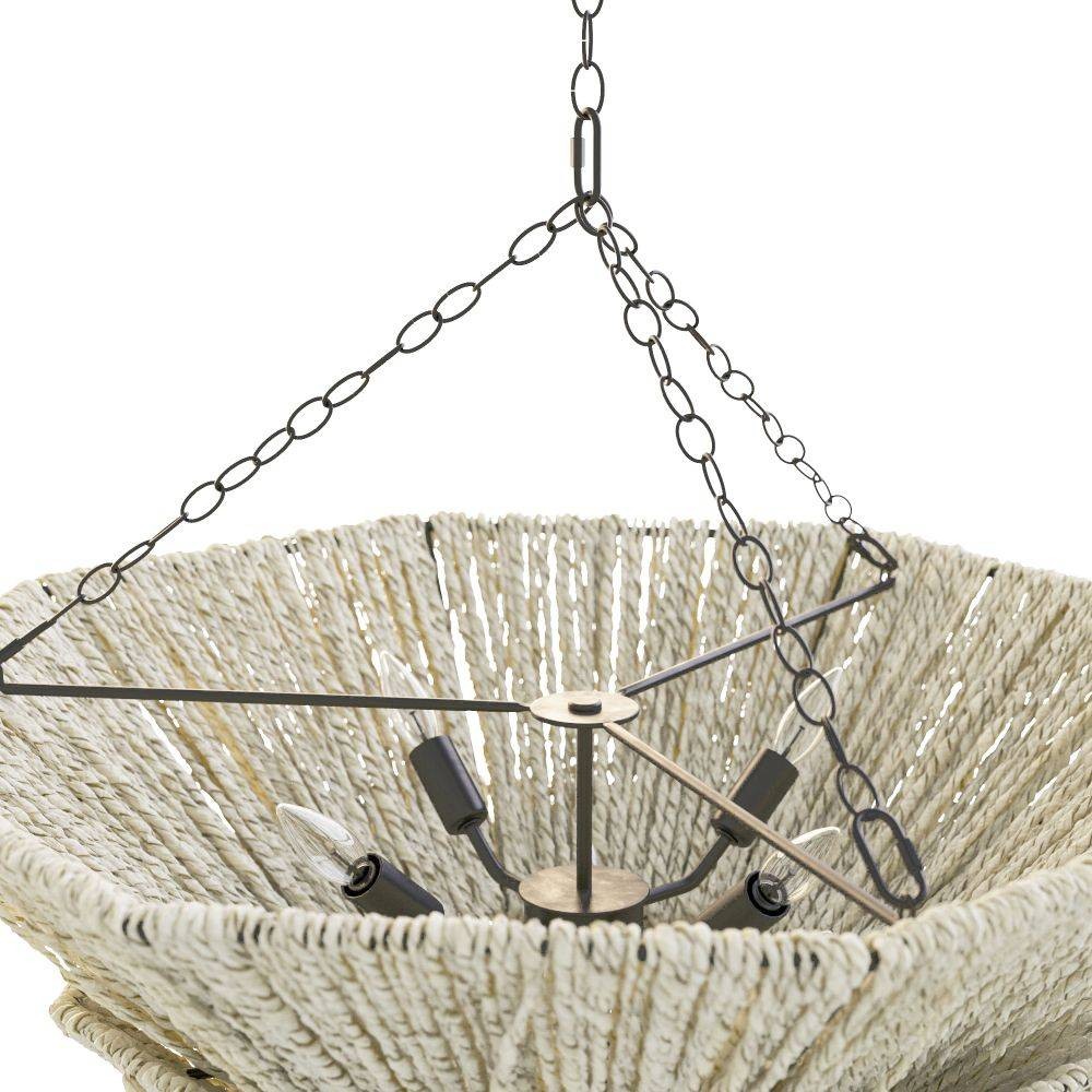 Arteriors - DMS13 - Chandelier - Anya - Light Gray Stained