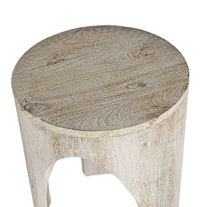 Arteriors - FEI18 - End Table - Berlof - Whitewash