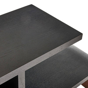 Arteriors - FGS01 - Etagere - Wyngate - Ebony Oak Veneer/Antique Brass