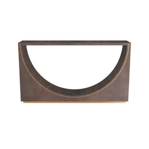 Arteriors - FLS01 - Console - Tatton - Umber Oak Veneer/Antique Brass