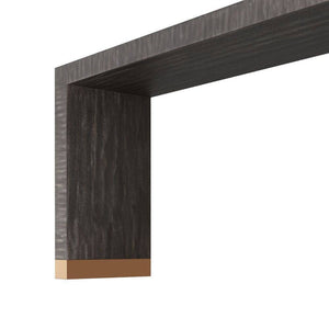 Arteriors - FLS03 - Console - Andreas - Dark Gray Straw Marquetry