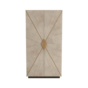 Arteriors - FNS04 - Cabinet - Tidwell - Smoke Oak Veneer/Antique Brass