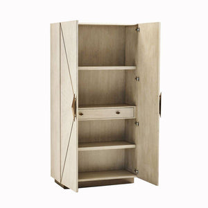 Arteriors - FNS04 - Cabinet - Tidwell - Smoke Oak Veneer/Antique Brass