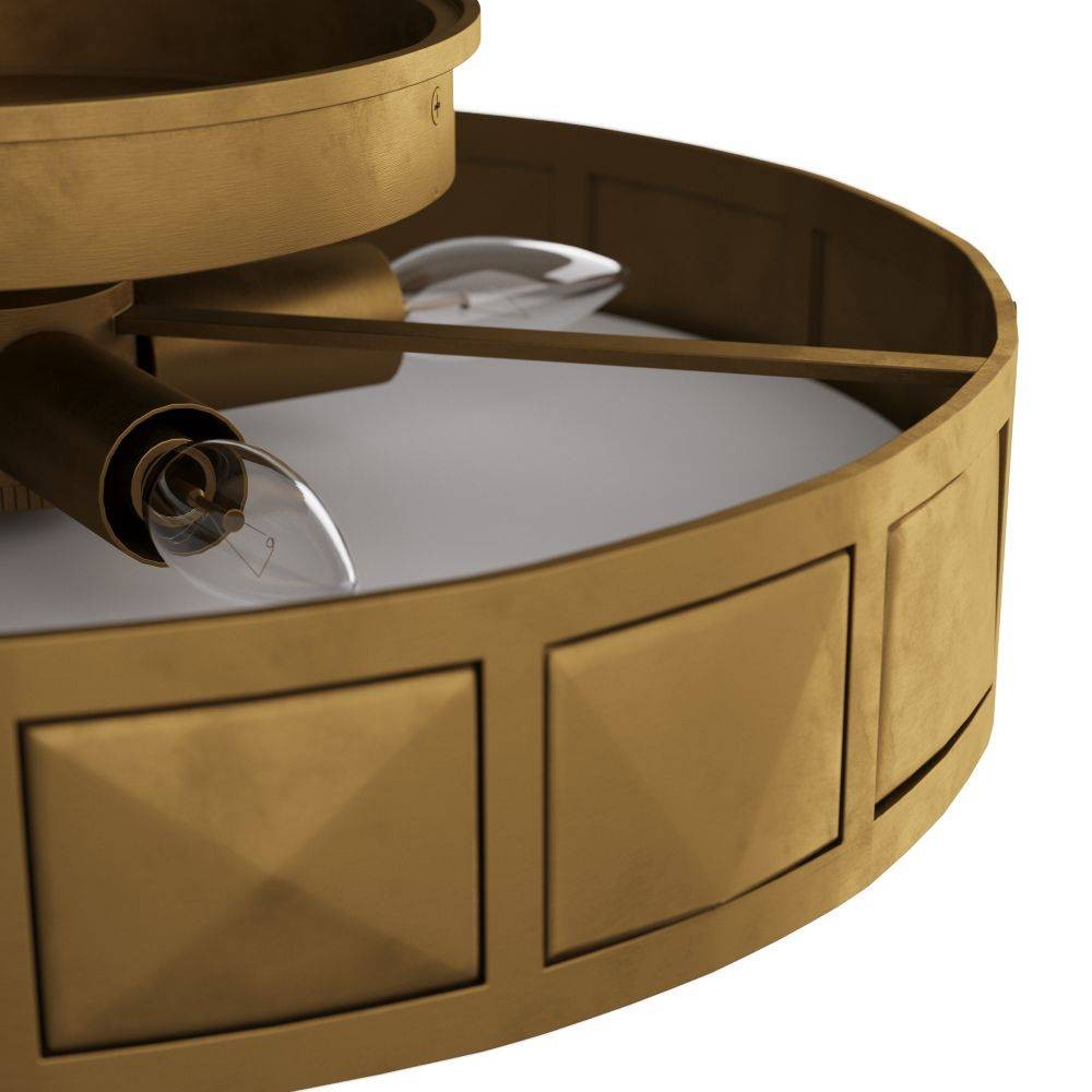 Arteriors - GKDFC02 - Flush Mount - Empire - Antique Brass