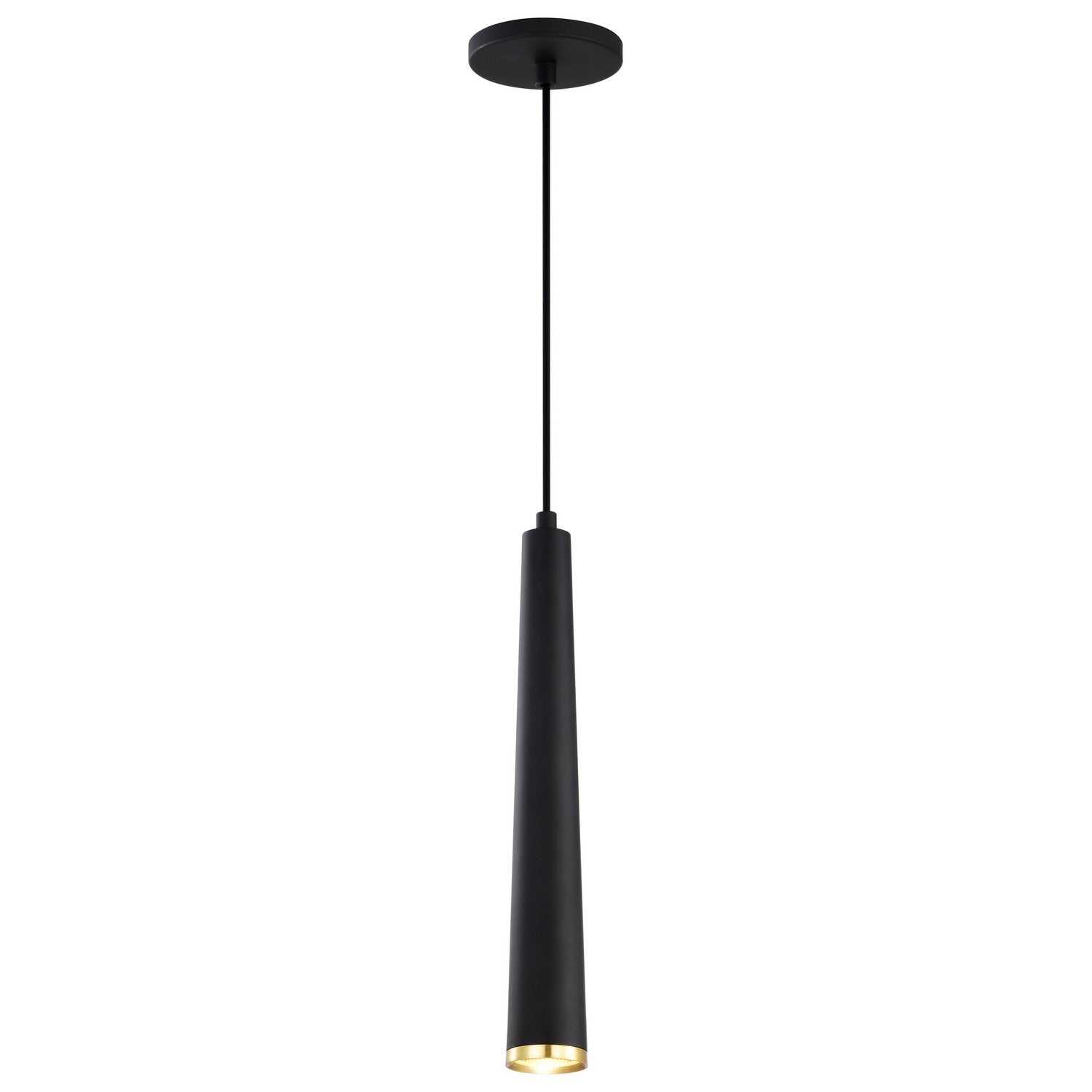 Nuvo Lighting - 62-828 - LED Pendant - Melrose - Matte Black / Brushed Brass