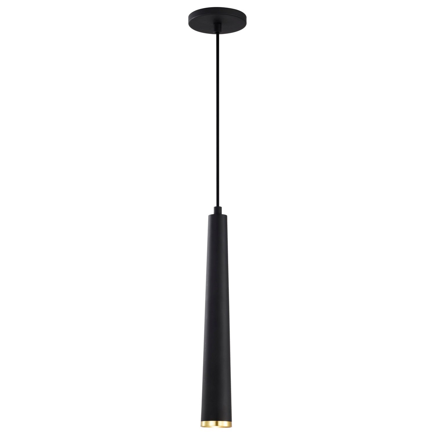 Nuvo Lighting - 62-828 - LED Pendant - Melrose - Matte Black / Brushed Brass