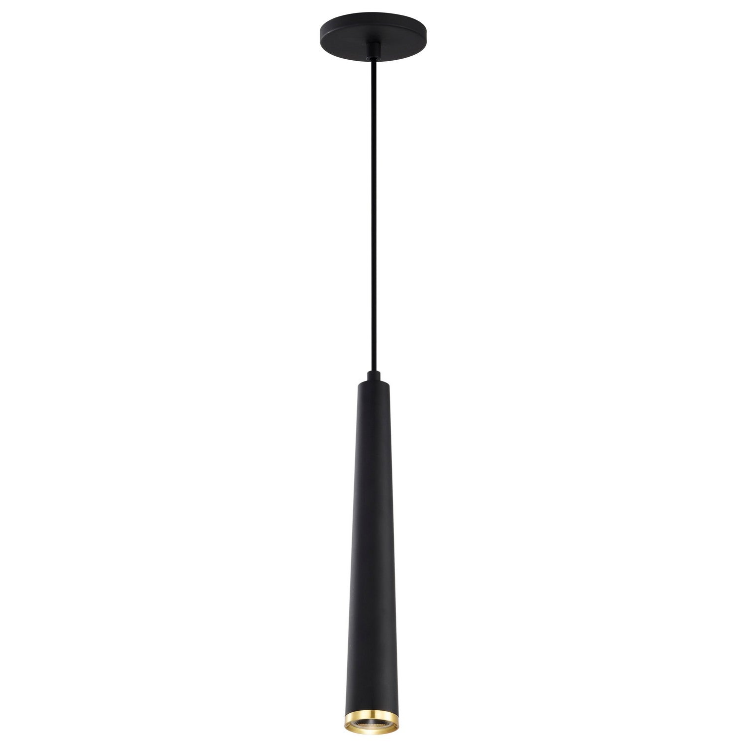 Nuvo Lighting - 62-828 - LED Pendant - Melrose - Matte Black / Brushed Brass