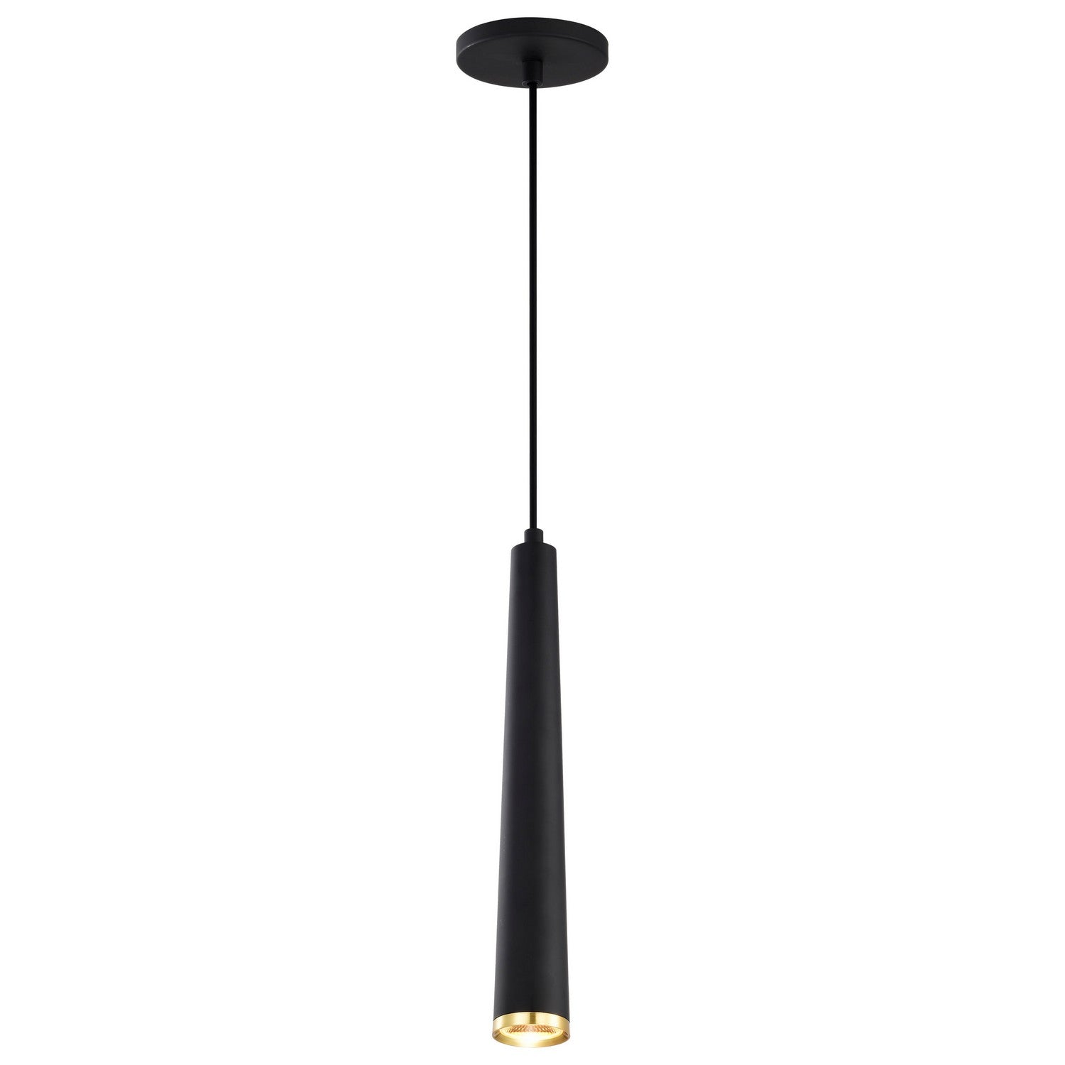 Nuvo Lighting - 62-828 - LED Pendant - Melrose - Matte Black / Brushed Brass