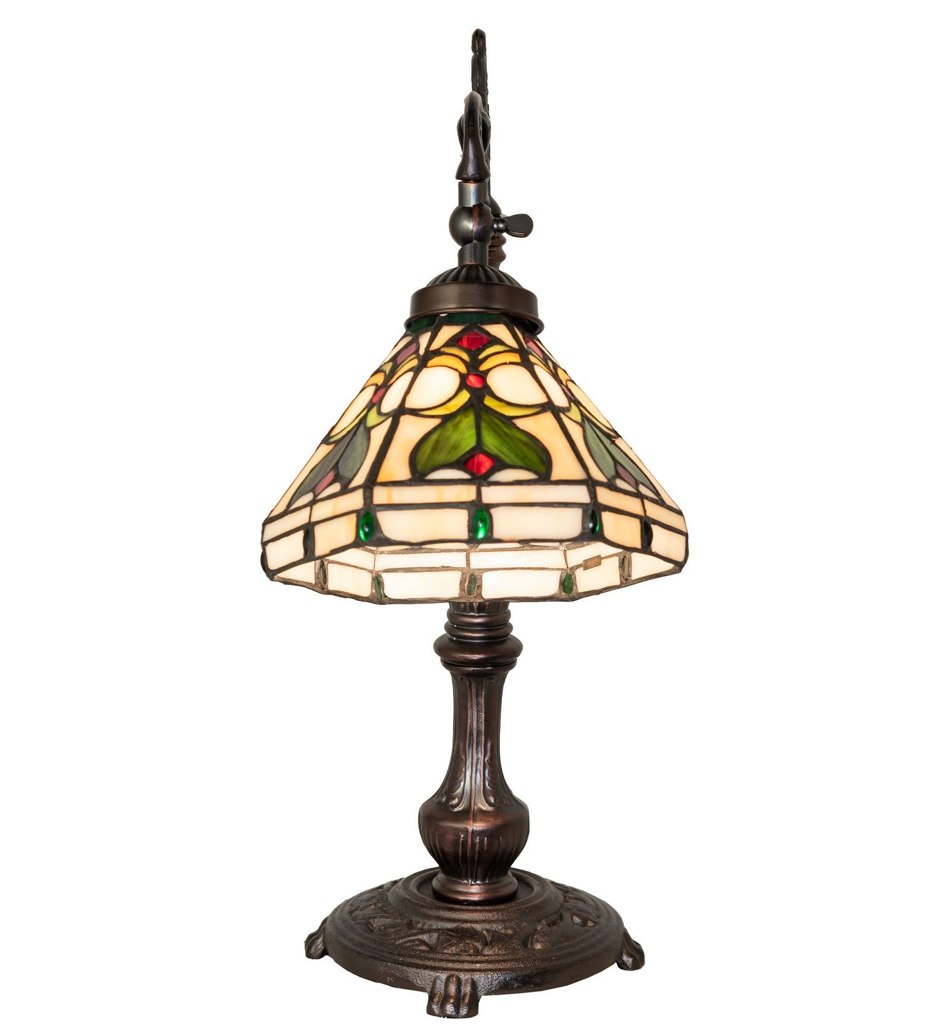 Meyda Tiffany - 244790 - One Light Table Lamp - Middleton - Mahogany Bronze