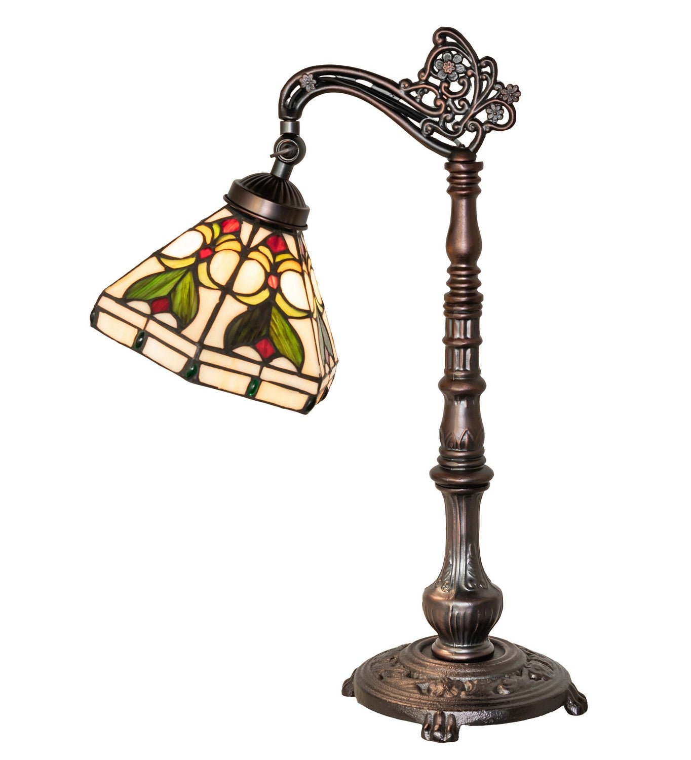 Meyda Tiffany - 244790 - One Light Table Lamp - Middleton - Mahogany Bronze