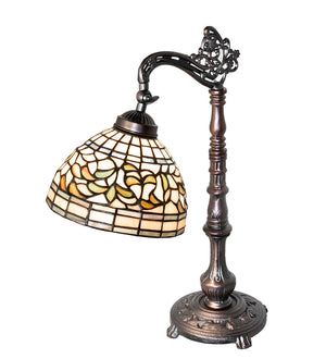 Meyda Tiffany - 244792 - One Light Table Lamp - Tiffany Turning Leaf - Mahogany Bronze