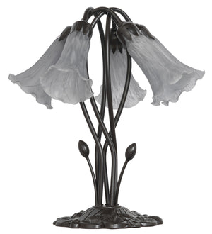 Meyda Tiffany - 262225 - Five Light Table Lamp - Gray - Mahogany Bronze