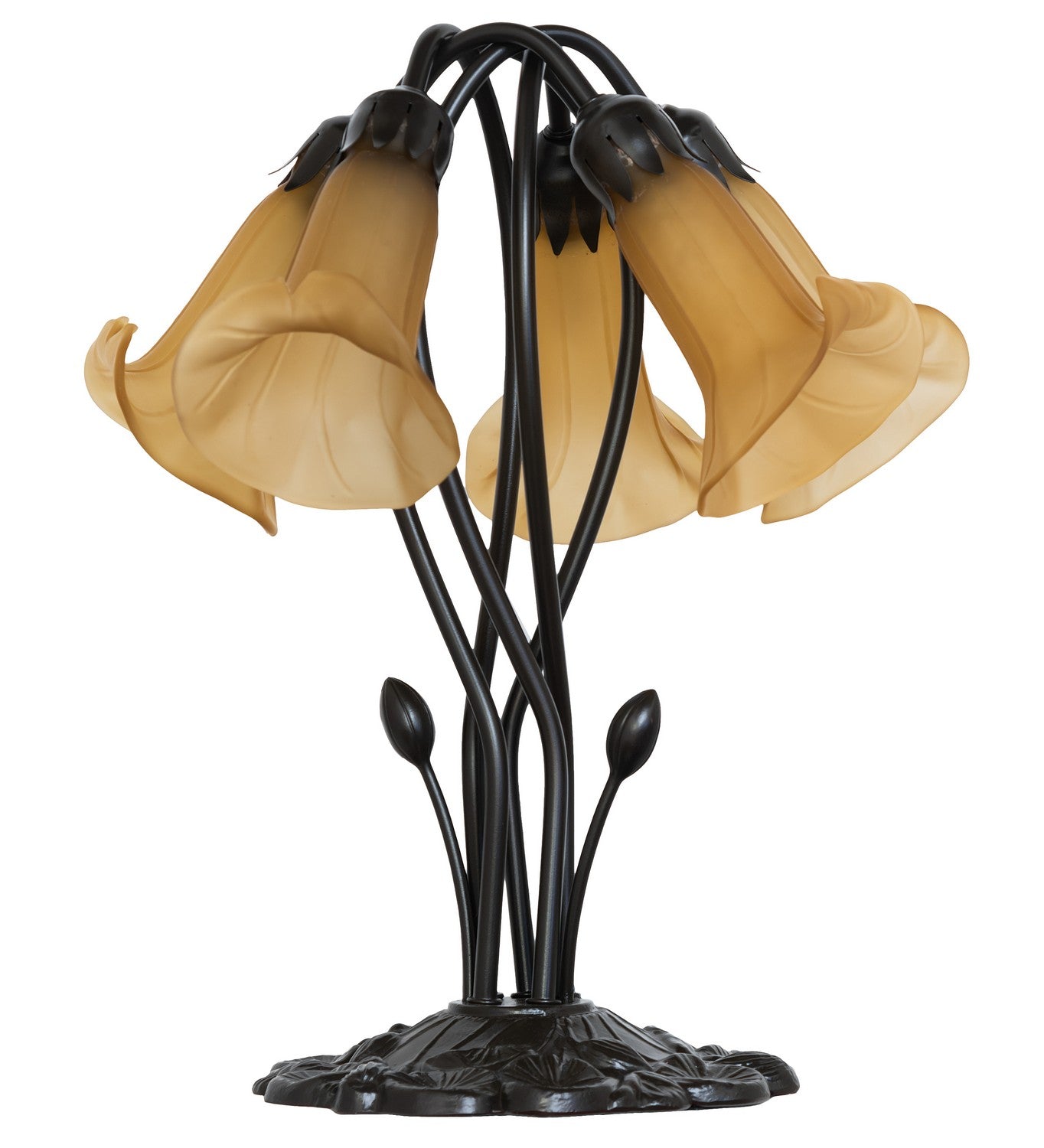 Meyda Tiffany - 262226 - Five Light Table Lamp - Amber - Mahogany Bronze