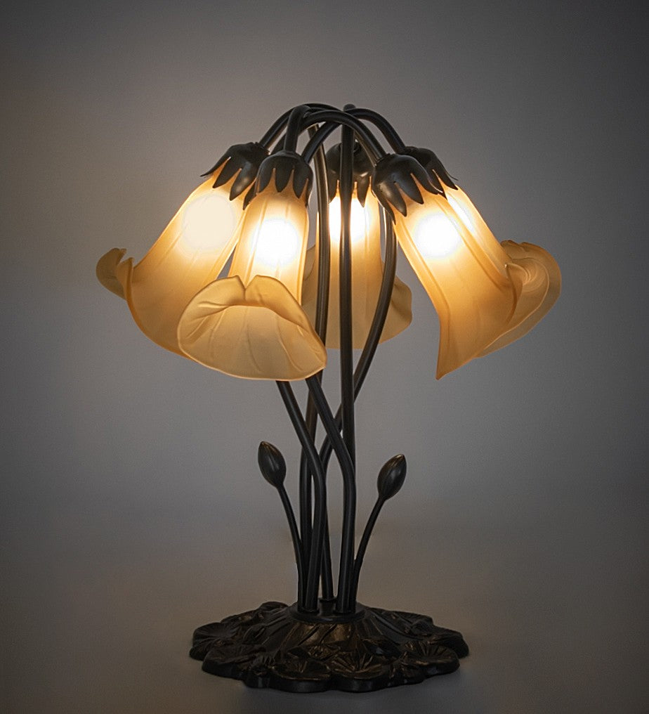 Meyda Tiffany - 262226 - Five Light Table Lamp - Amber - Mahogany Bronze