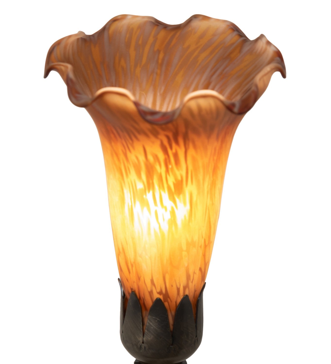 Meyda Tiffany - 262933 - One Light Mini Lamp - Amber - Antique Brass