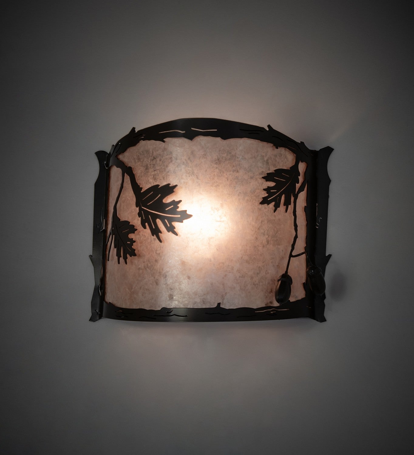 Meyda Tiffany - 266819 - One Light Wall Sconce - Oak Leaf & Acorn - Timeless Bronze