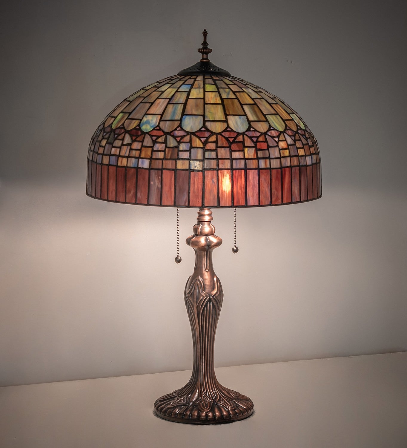 Meyda Tiffany - 268772 - Two Light Table Lamp - Tiffany Candice - Mahogany Bronze