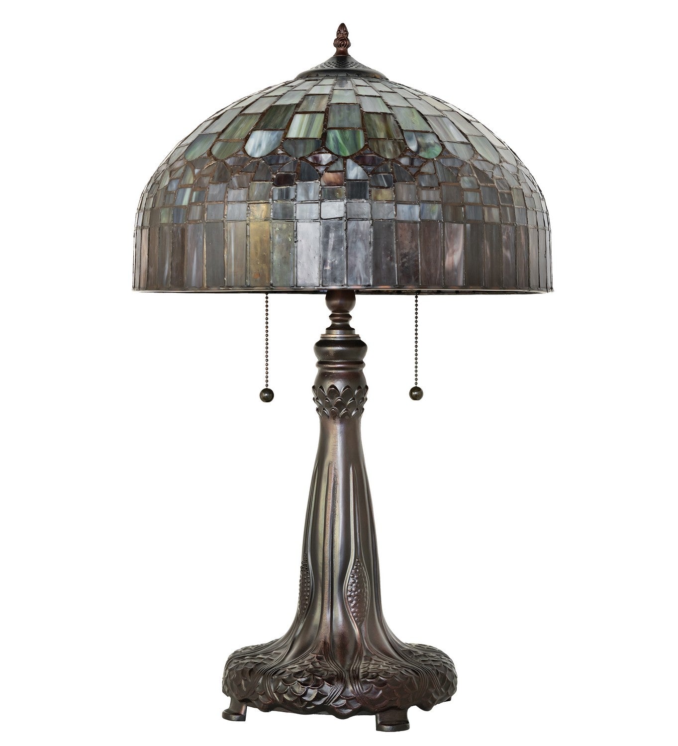 Meyda Tiffany - 68875 - Two Light Table Lamp - Tiffany Candice - Mahogany Bronze