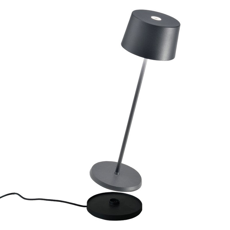 Zafferano - LD0850N4 - LED Table Lamp - Olivia - Dark Grey