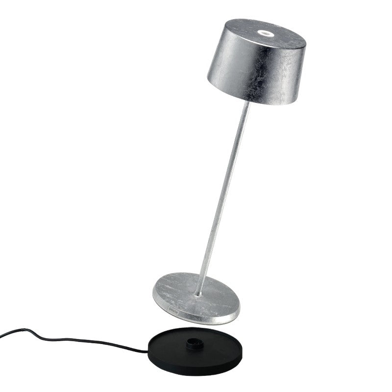 Zafferano - LD0850BFA - LED Table Lamp - Olivia - Silver leaf