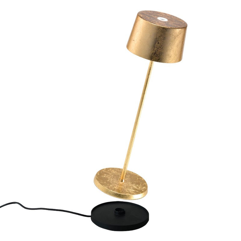 Zafferano - LD0850BFO - LED Table Lamp - Olivia - Gold leaf